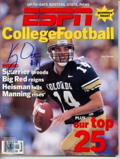 Koy Detmer Autographed Colorado Buffaloes 96 ESPN CFB Magazine Beckett 55758