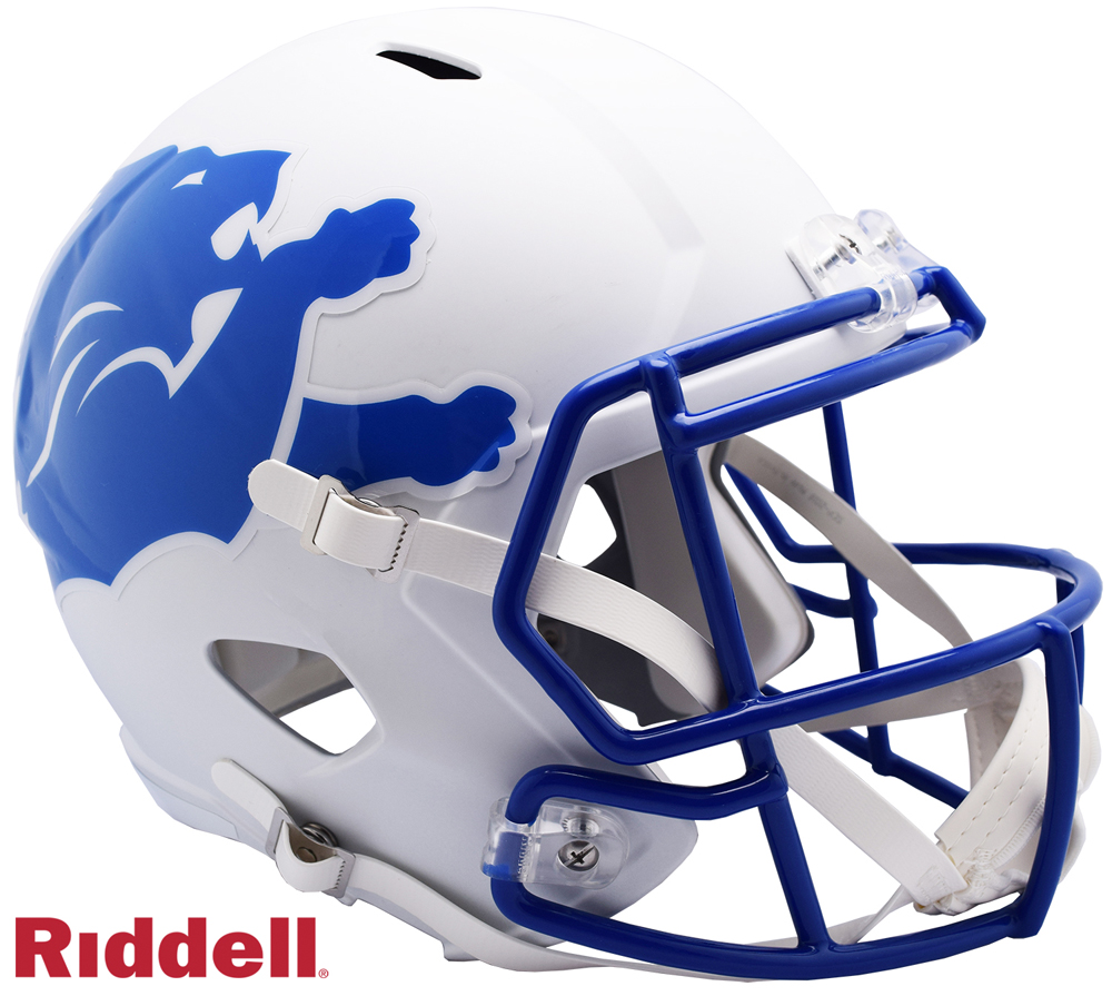 Detroit Lions Full Size AMP Speed Replica Helmet New In Box 25765