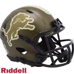 Detroit Lions Riddell New In Box 2022 Salute to Service Mini Helmet 35147