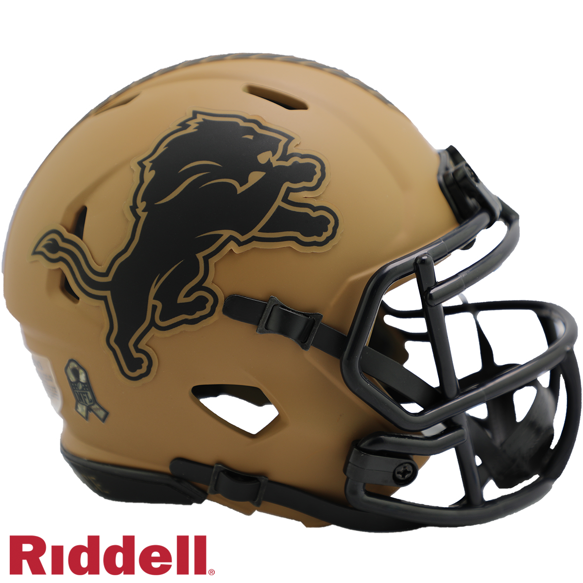 Detroit Lions Riddell New In Box 2023 Salute to Service Mini Helmet 42423