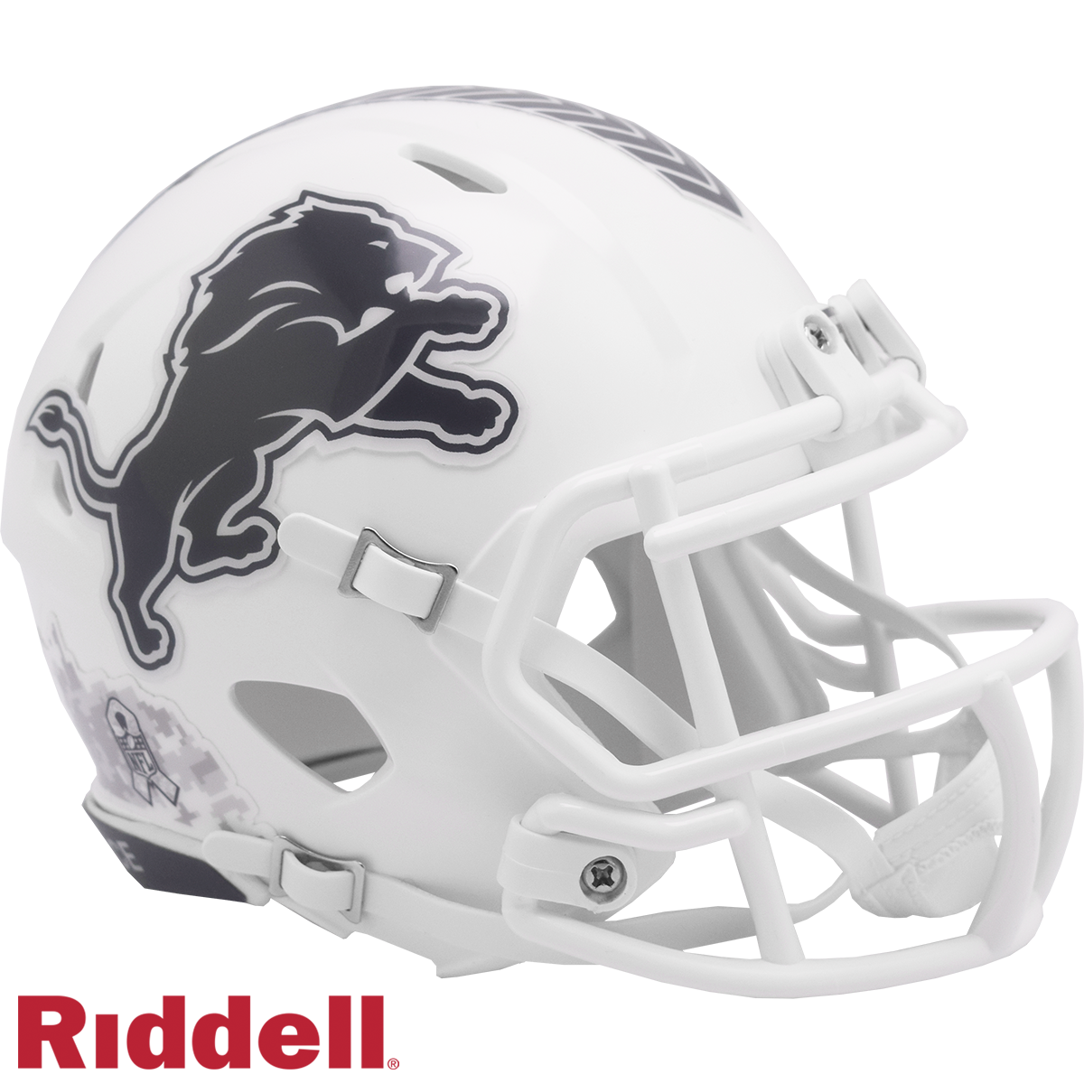 Detroit Lions Riddell New In Box 2024 Salute to Service Mini Helmet 48082