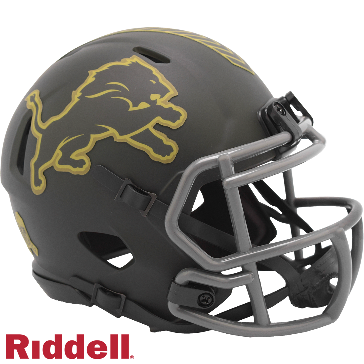 Detroit Lions 2025 Salute to Service Riddell Mini Helmet New In Box 54455