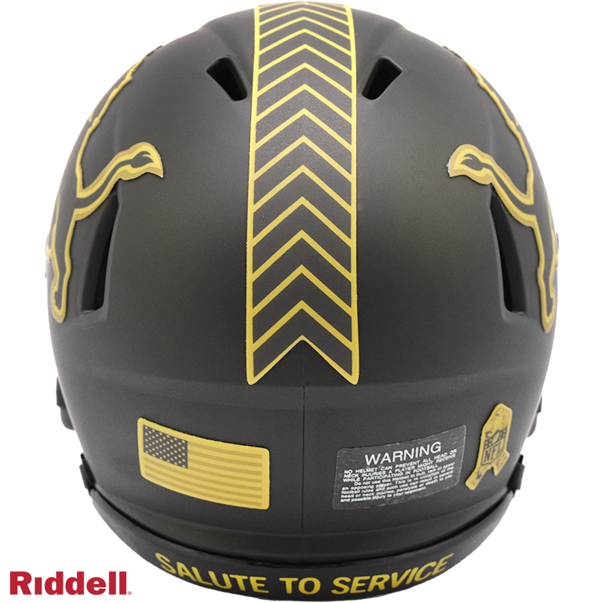 Detroit Lions 2025 Salute to Service Riddell Mini Helmet New In Box 54455