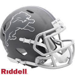 Detroit Lions Slate Riddell Mini Helmet New In Box 42124