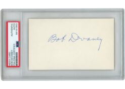 Bob Devaney Autographed Nebraska Cornhuskers Index Card Slabbed PSA 54918