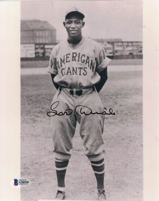 Lou Dials Autographed/Signed Cleveland Giants Negro Leagues 8x10 Photo BAS 27112