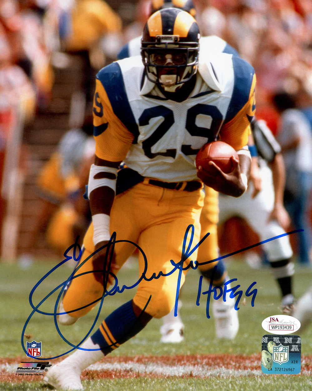 Eric Dickerson Autographed Los Angeles Rams 8×10 Photo HOF JSA 48527 ...