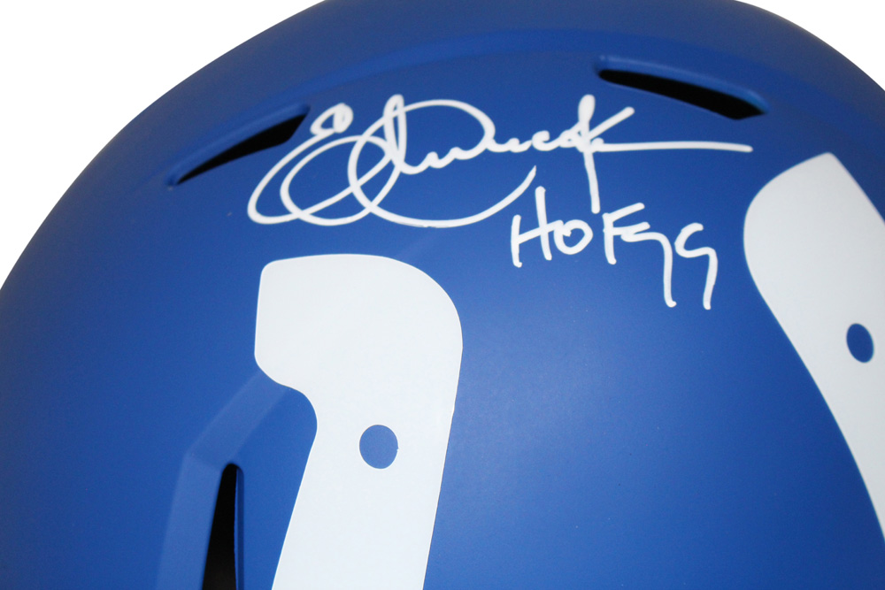 Eric Dickerson Autographed Indianapolis Colts F/S AMP Helmet HOF BAS 28123