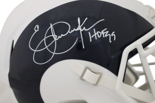 Eric Dickerson Autographed Los Angeles Rams AMP Replica Helmet HOF JSA 25529