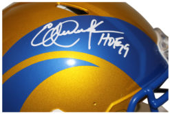 Eric Dickerson Signed Los Angeles Rams Authentic Flash Helmet HOF Beckett