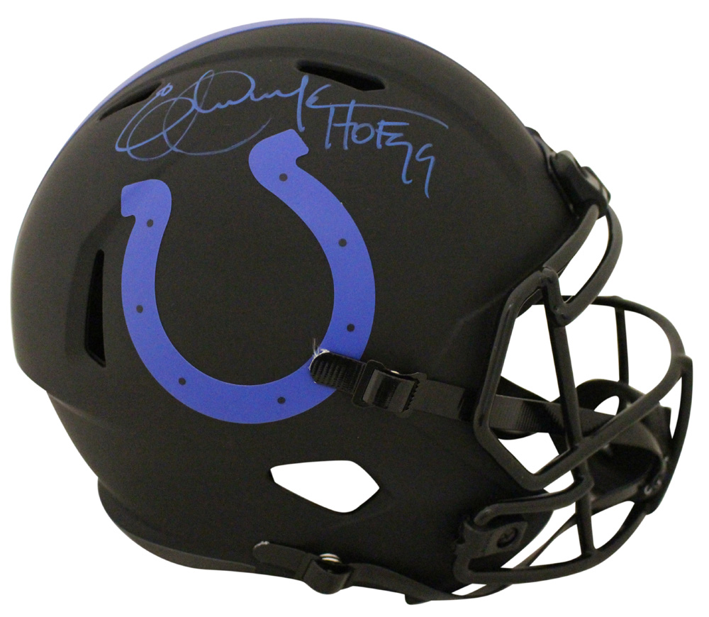 Eric Dickerson Autographed Indianapolis Colts F/S Eclipse Helmet HOF BAS 28122