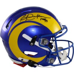 Eric Dickerson Autographed Los Angeles Rams SpeedFlex Helmet Beckett WIT 55261