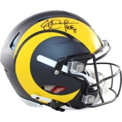 Eric Dickerson Signed Los Angeles Rams Helmet Speedflex Rival Beckett WIT 58823