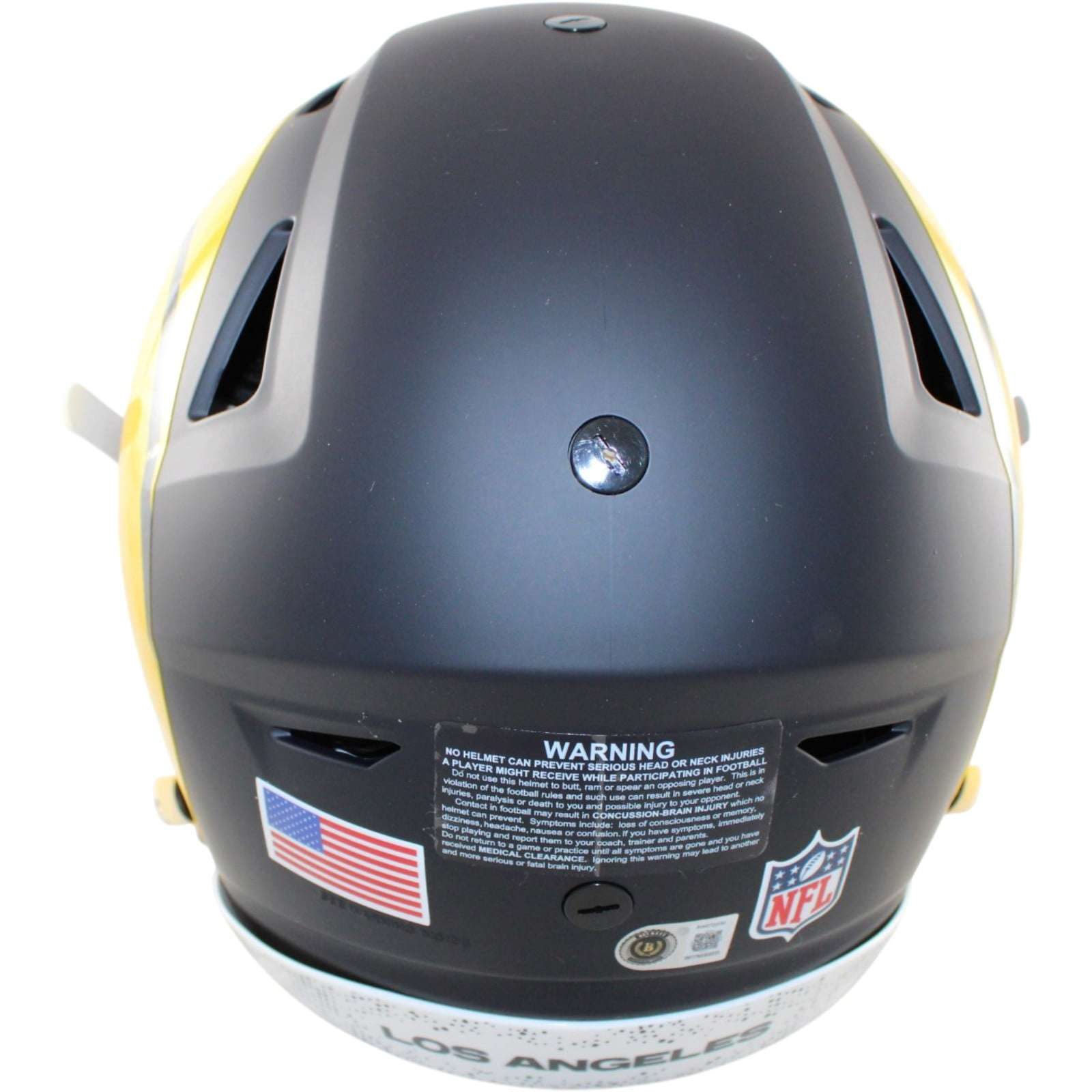 Eric Dickerson Signed Los Angeles Rams Helmet Speedflex Rival Beckett WIT 58823 3 Eric Dickerson Signed Los Angeles Rams Helmet Speedflex Rival Beckett WIT 58823