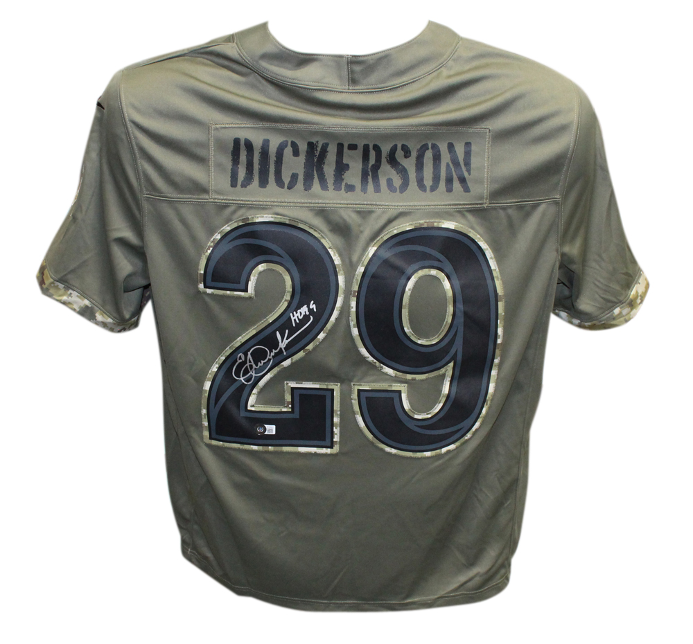 Eric Dickerson Autographed Los Angeles Rams XL Salute Jersey Beckett