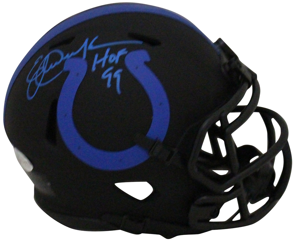 Eric Dickerson Autographed Indianapolis Colts Eclipse Mini Helmet HOF BAS