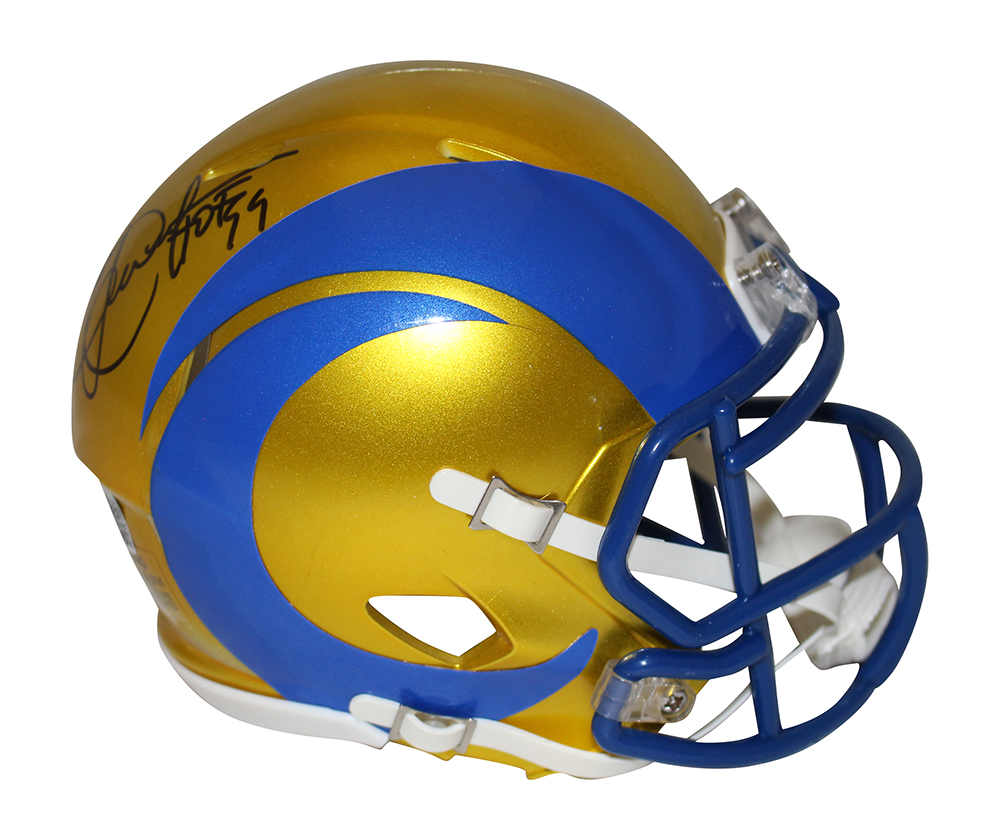 Eric Dickerson Signed Los Angeles Rams Flash Mini Helmet HOF Beckett