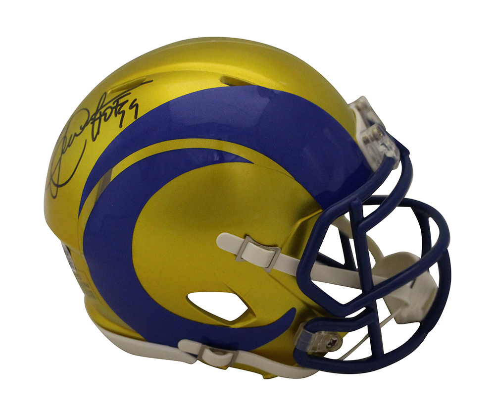 Eric Dickerson Signed Los Angeles Rams Flash Mini Helmet HOF Beckett