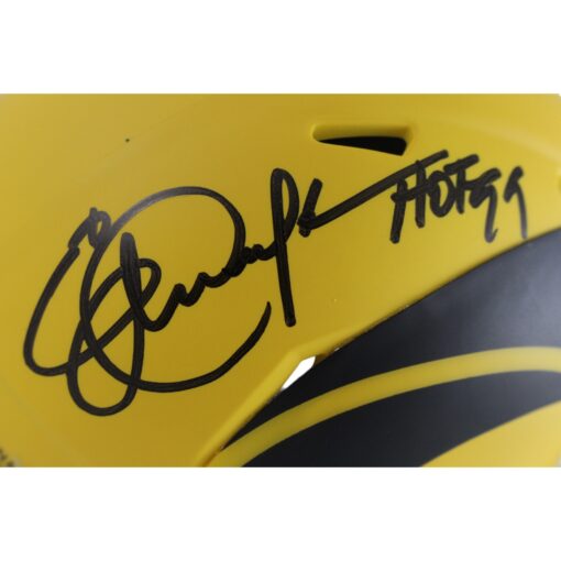 Eric Dickerson Autographed Los Angeles Rams Rave Mini Helmet HOF Beckett 49601