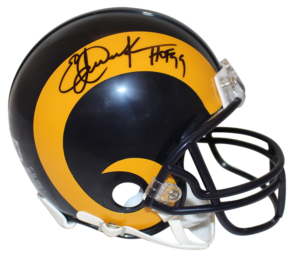 Eric Dickerson Autographed/Signed Rams Mini Helmet HOF 99 Beckett