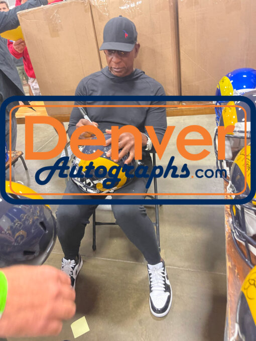 Eric Dickerson Autographed Los Angeles Rams TB Pro Helmet HOF Beckett 49197