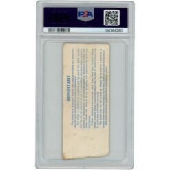 Eric Dickerson Autographed 9/4/1983 NFL Debut Slabbed Ticket Stub PSA 50678