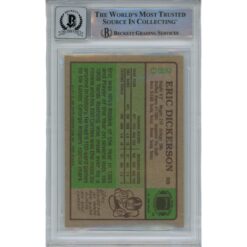 Eric Dickerson Autographed 1984 Topps 280 Card HOF 10 Auto Card Beckett 47943