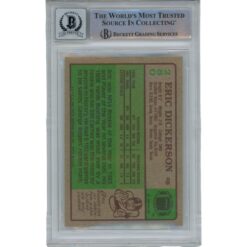 Eric Dickerson Autographed 1984 Topps 280 Card HOF 10 Auto Card Beckett 47946