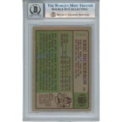 Eric Dickerson Autographed 1984 Topps #280 Grade 10 Trading Card Beckett 52935