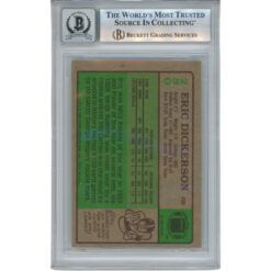 Eric Dickerson Autographed 1984 Topps #280 Grade 10 Trading Card Beckett 52994