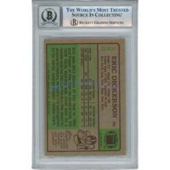 Eric Dickerson Autographed 1984 Topps #280 Grade 10 Trading Card Beckett 52949