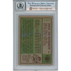 Eric Dickerson Autographed 1984 Topps #280 Grade 10 Trading Card Beckett 52960