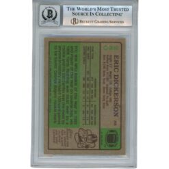 Eric Dickerson Autographed 1984 Topps #280 Grade 10 Trading Card Beckett 53019