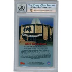 Eric Dickerson Autographed 99 Topps Slabbed Trading Card Beckett 50659