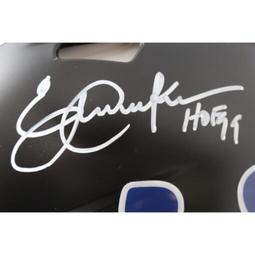 Eric Dickerson Marshall Faulk Signed Indianapolis Colts Pro Helmet HOF BAS 49274