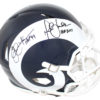 Eric Dickerson & Marshall Faulk Signed LA Rams Authentic Speed Helmet BAS 25666
