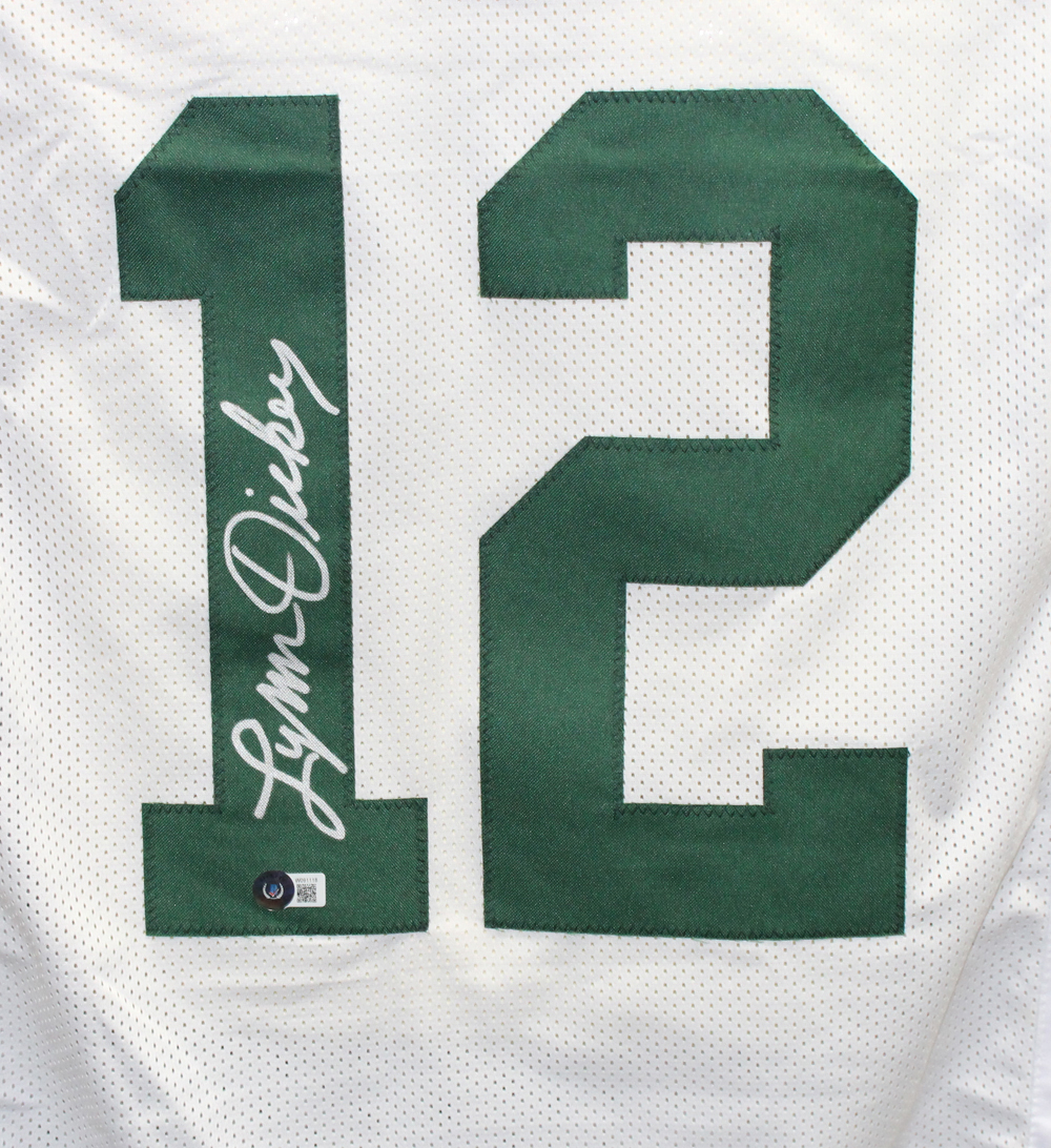 Lynn Dickey Autographed/Signed Pro Style XL White Jersey Beckett