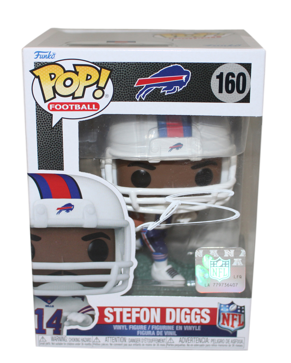 Stefon Diggs Autographed Buffalo Bills NFL Funko Pop! #160 Beckett