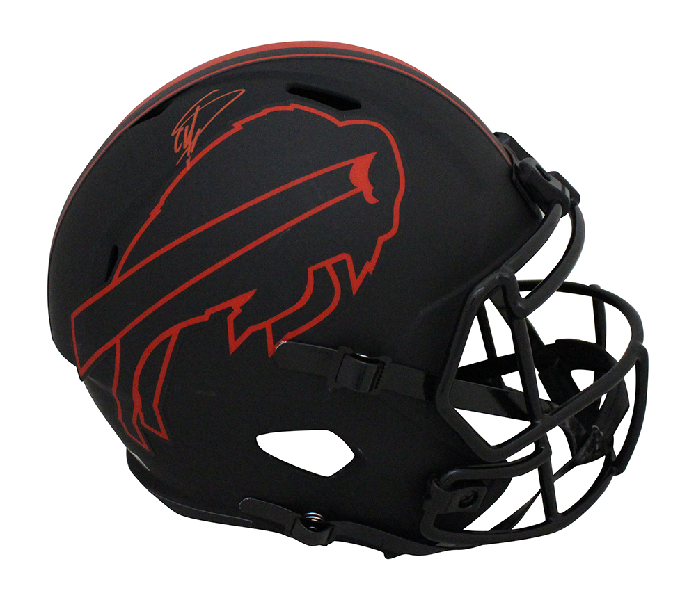 Stefon Diggs Autographed Buffalo Bills F/S Eclipse Speed Helmet Beckett