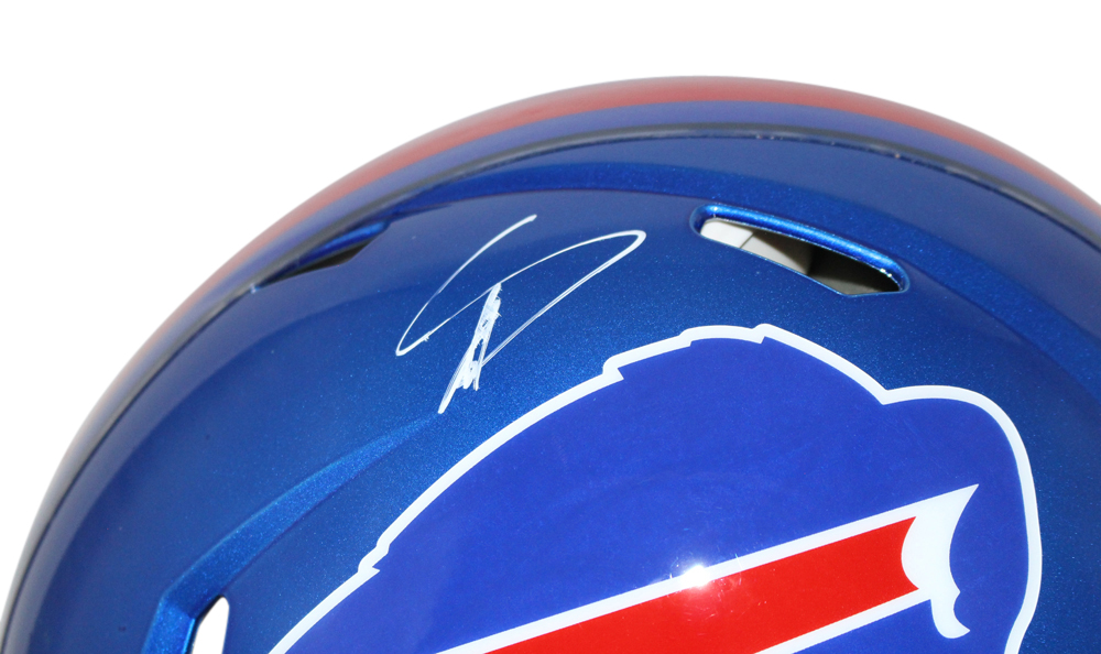 Stefon Diggs Autographed Buffalo Bills Authentic Flash Speed Helmet BAS