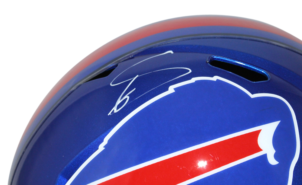 Stefon Diggs Autographed/Signed Buffalo Bills F/S Flash Speed Helmet BAS