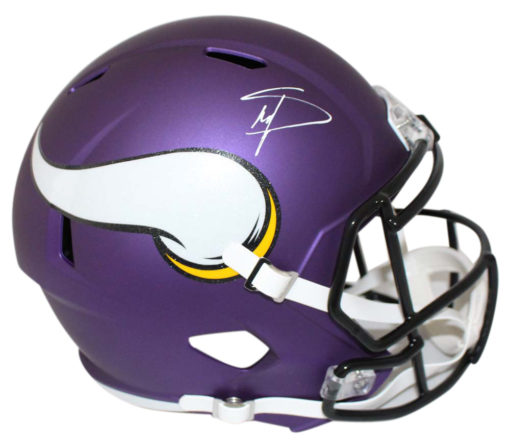 Stefon Diggs Autographed Minnesota Vikings Speed Replica Helmet JSA 24011