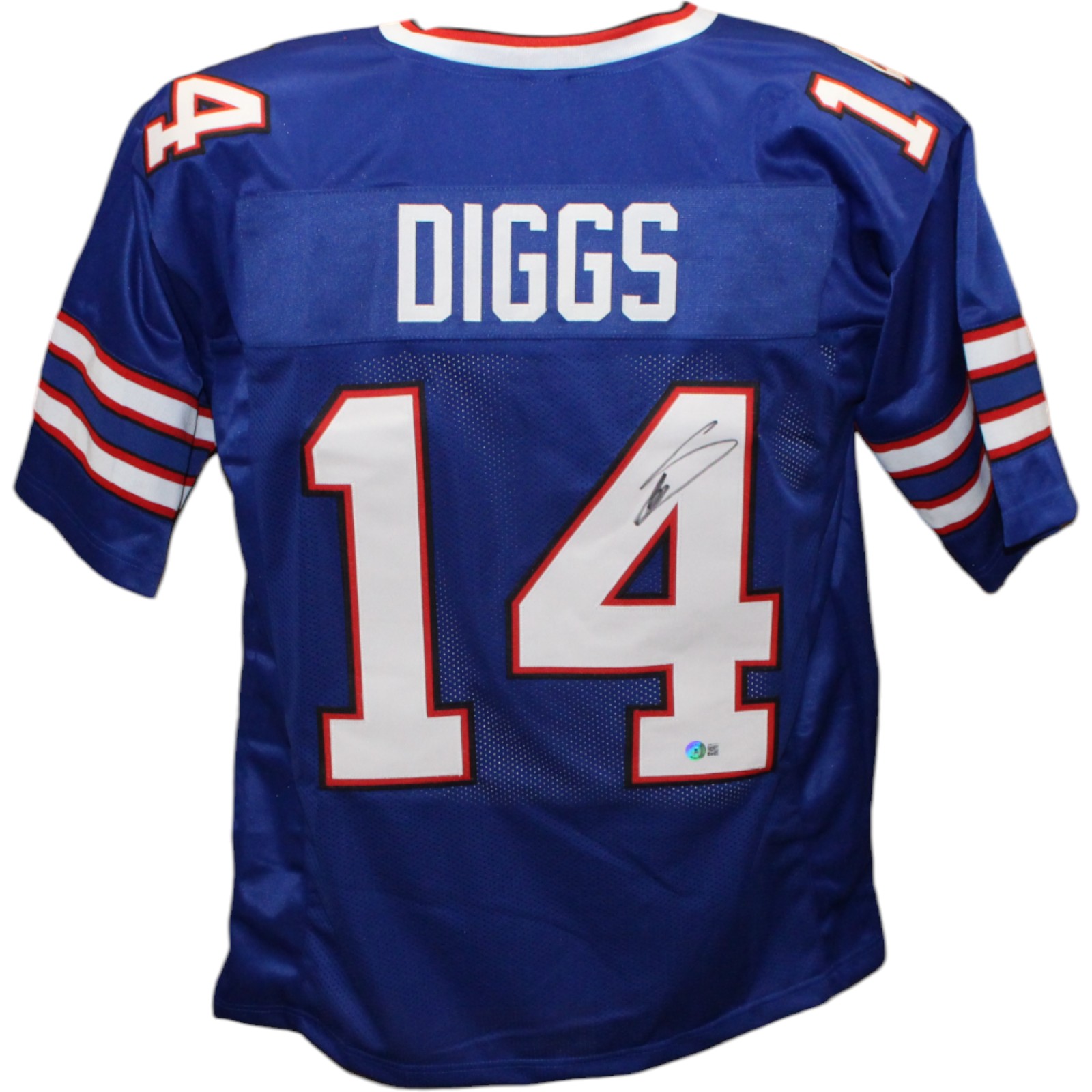 Stefon Diggs Autographed/Signed Pro Style Blue Jersey Beckett 