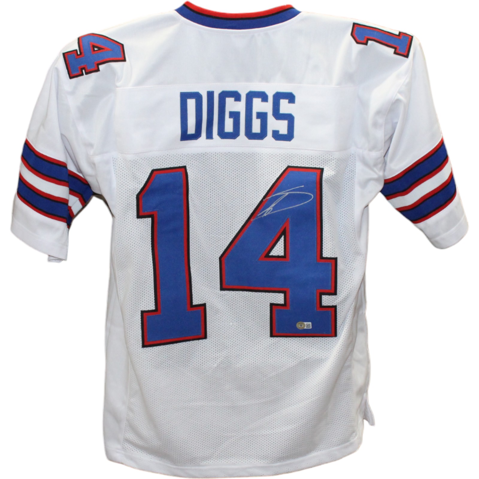 Stefon Diggs Autographed/Signed Pro Style White Jersey Beckett