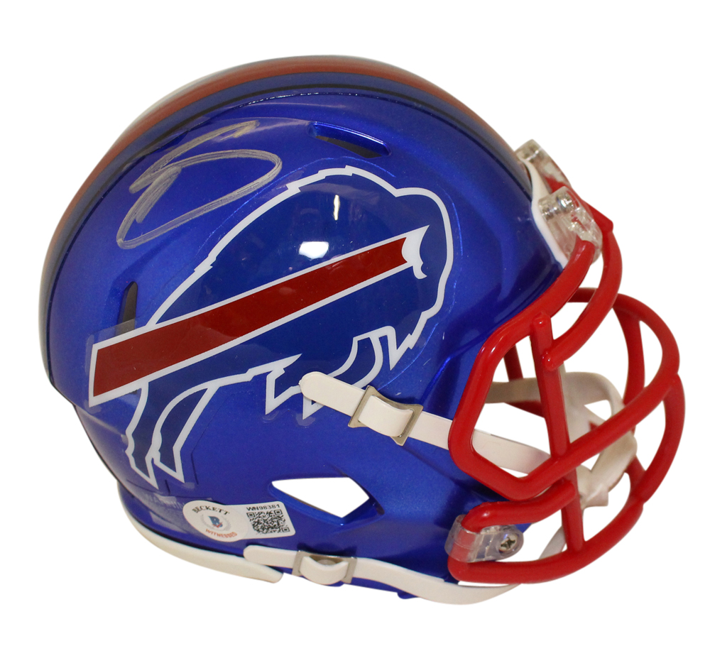 Stefon Diggs Autographed/Signed Buffalo Bills Flash Mini Helmet BAS