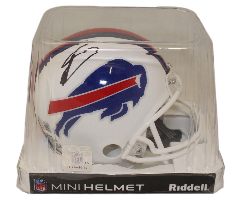 Stefon Diggs Autographed Buffalo Bills VSR4 Mini Helmet Beckett BAS