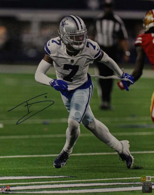 Trevon Diggs Autographed/Signed Dallas Cowboys 16x20 photo Beckett