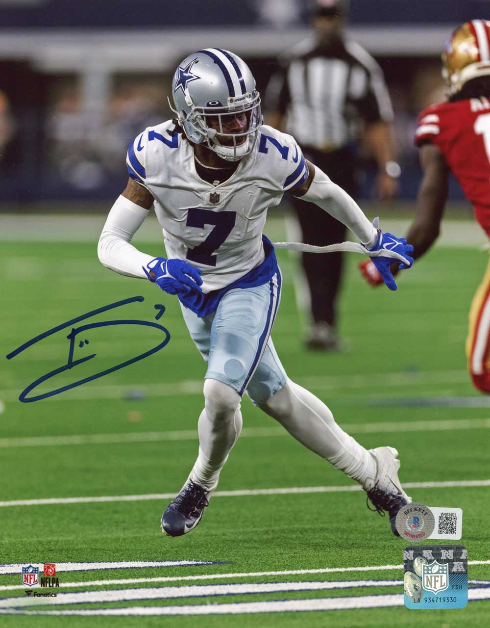 Trevon Diggs Autographed/Signed Dallas Cowboys 8x10 photo Beckett