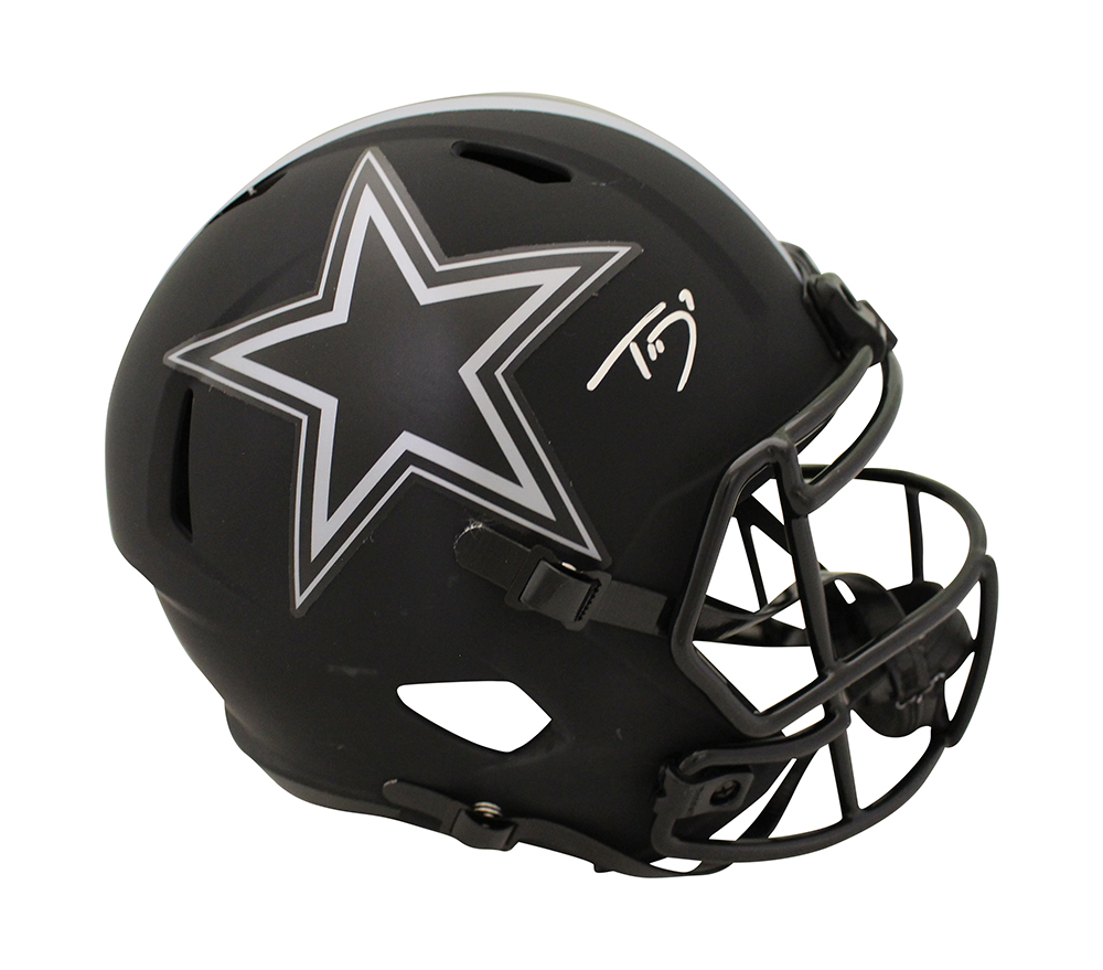 Trevon Diggs Autographed/Signed Dallas Cowboys F/S Eclipse Helmet JSA