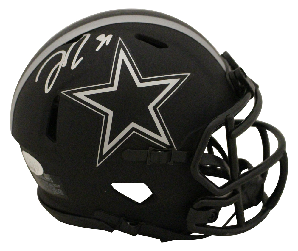 Trevon Diggs Autographed/Signed Dallas Cowboys Eclipse Mini Helmet JSA 27620